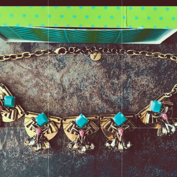 NEW Stella & Dot Devina Art Deco Necklace - Picture 2 of 7